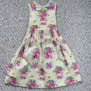 Laura Ashley yellow floral dress size 4